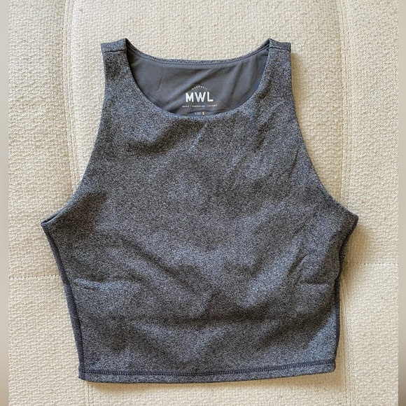 MADEWELL grey crop top - Picture 1 of 5
